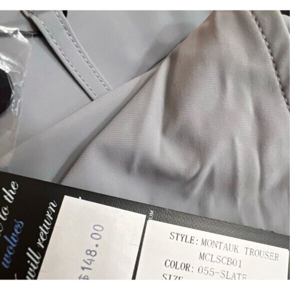 NWT GREYSON Men’s Montauk Trouser 36/32 Slate Gray Performance Stretch Golf Pant - Picture 12 of 13